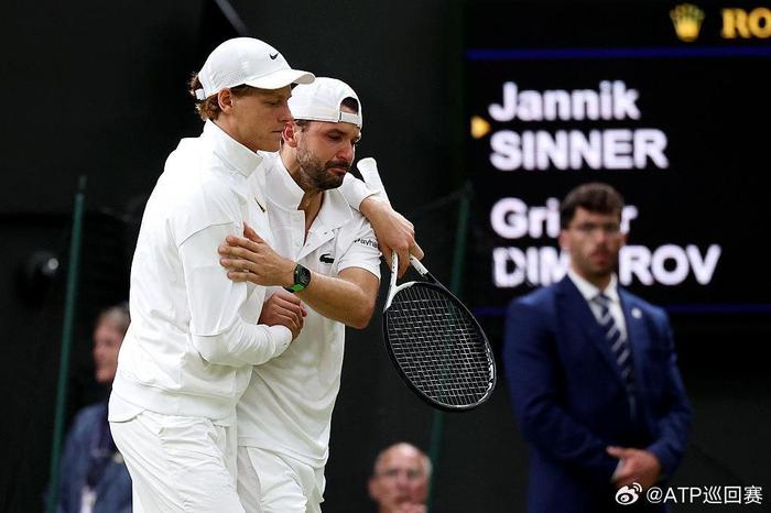 开云体育网址-对阵“世界第一”2-0领先时突然受伤，迪米特洛夫痛哭退赛，辛纳说“我不认为这是我的胜利，对所有人来说这都是遗憾”